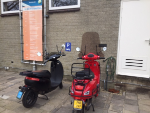 Parkeerplaats voor scooters