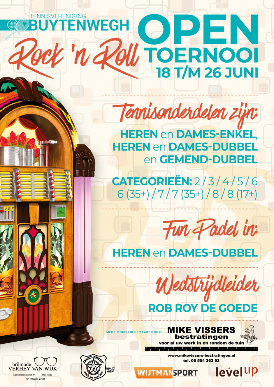 Kom ook naar het ROCK 'N ROLL BUYTENWEGH OPEN TOERNOOI