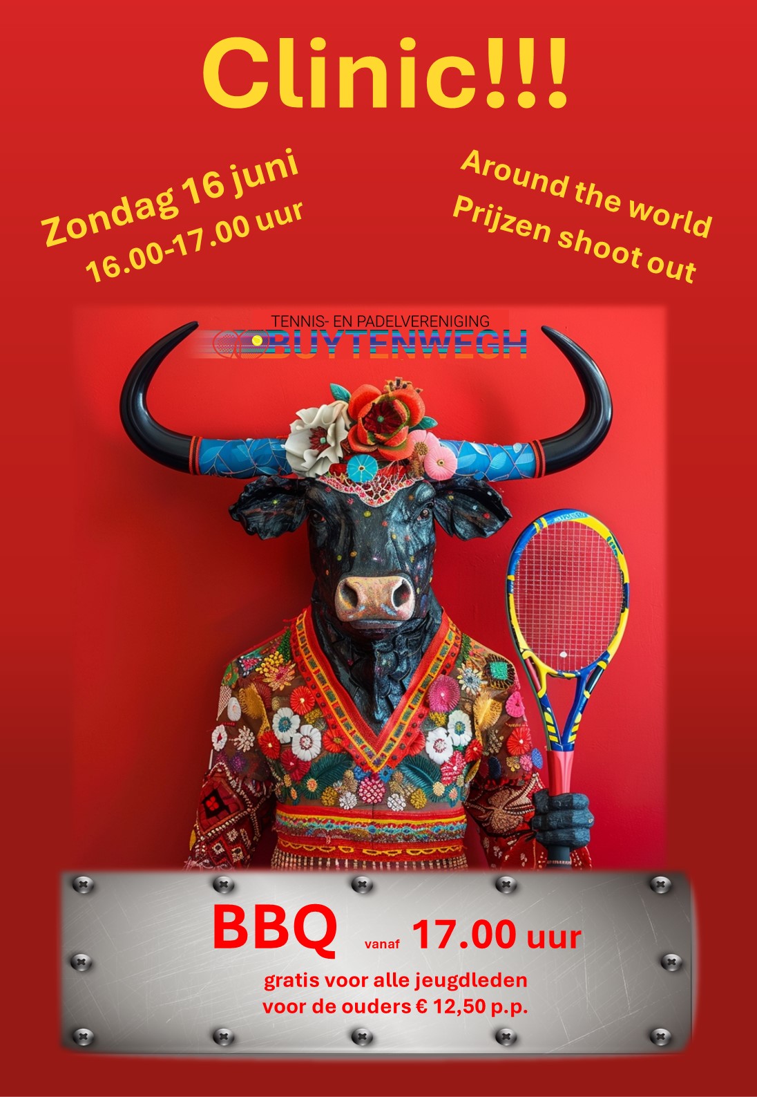 JEUGDTOERNOOI TPBUYTENWEGH MET TENNISCLINIC!